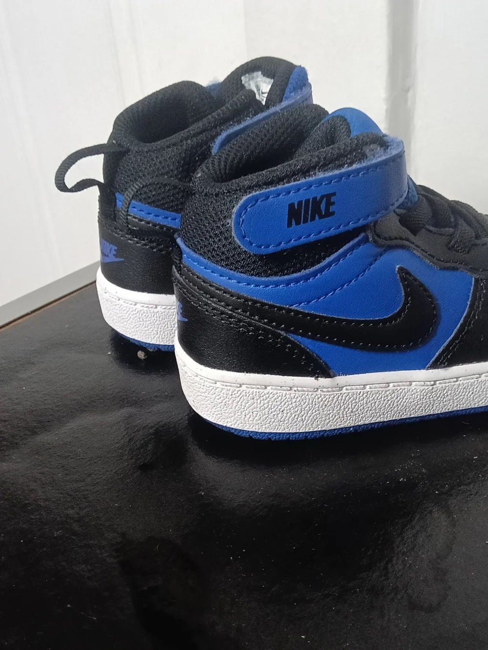Nike Kids Royal Blue and Black High-Top Sneakers